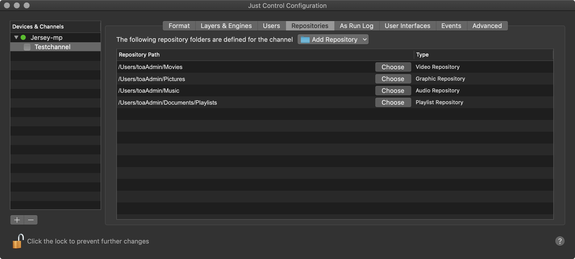 12.7 Channel - Repositories (v3.0) screenshot