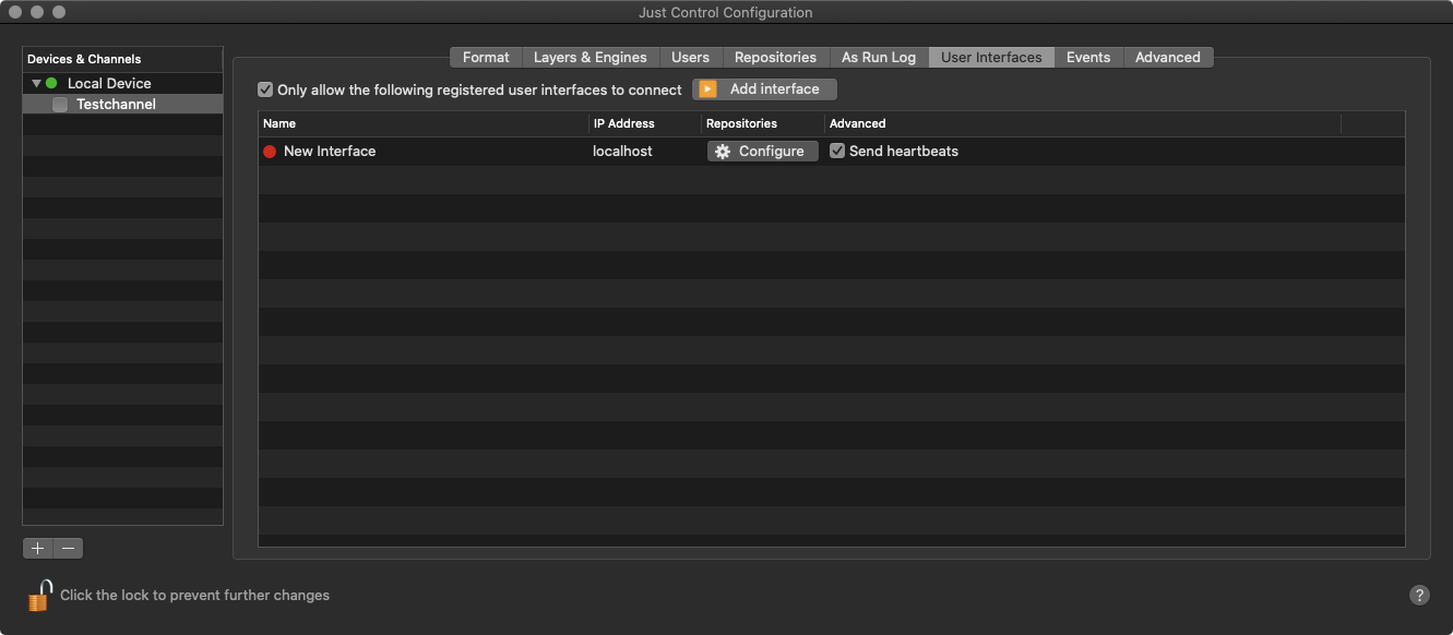 13.19 Restricting the Interfaces which can connect to a Channel (v3.0) screenshot 1