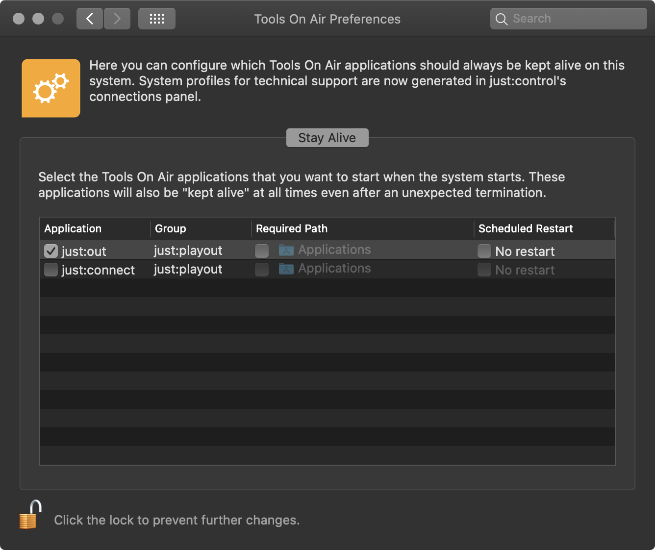 14. ToolsOnAir System Preference Pane (v3.0) screenshot 2