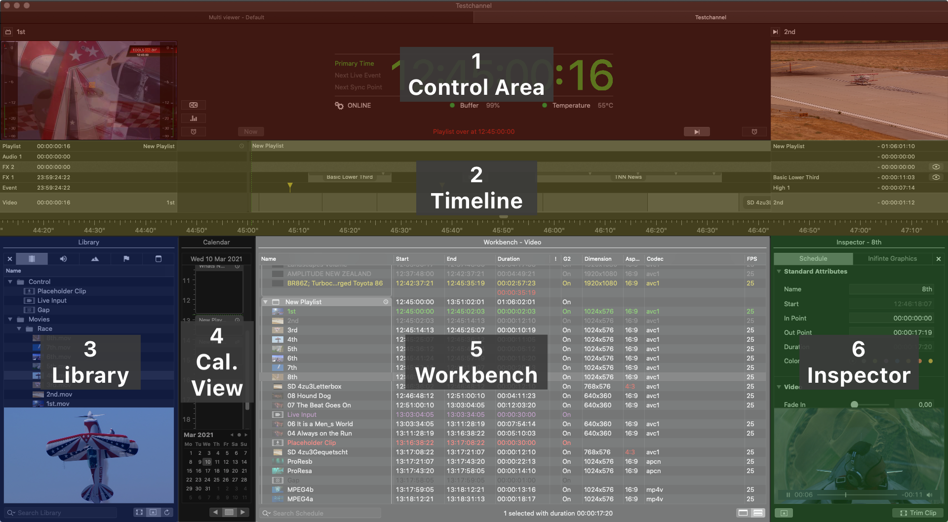 5. User Interface Sections & Functions (v3.0) screenshot