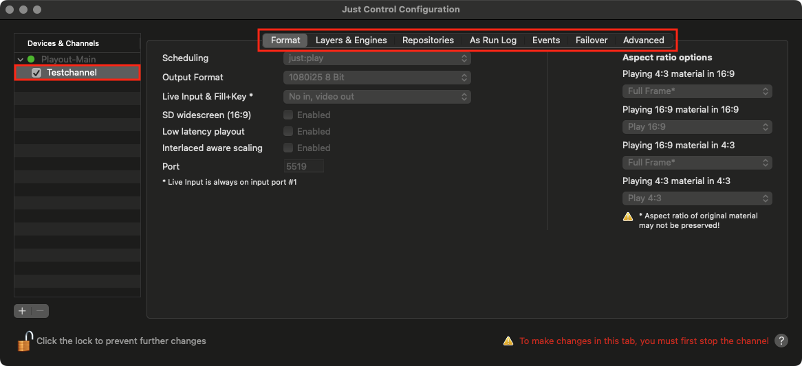 11. Just Control Configuration Window - UI & Preferences (v.4.x) screenshot 5