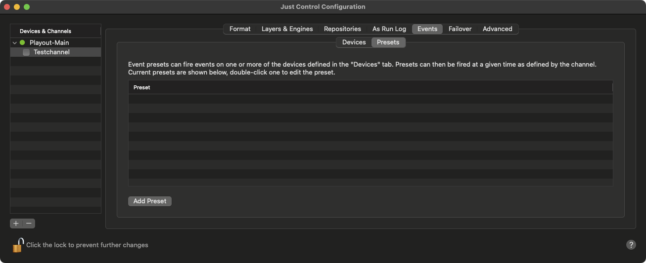 12.8 Channel - Events Tab (v.4.x) screenshot 3