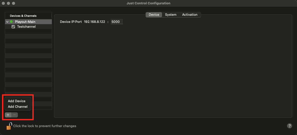 13.1 Adding or Removing an Online or Offline Channel (v.4.x) screenshot 1
