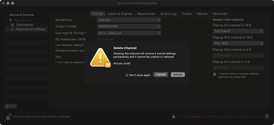 13.1 Adding or Removing an Online or Offline Channel (v.4.x) screenshot 4