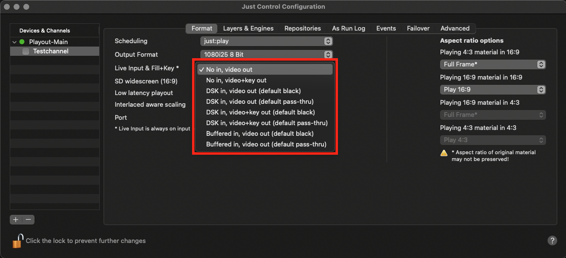13.6 Live Input Video, Fill & Key Output Signal (v.4.x) screenshot 1