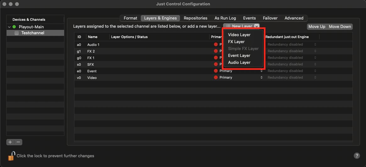 13.8 Adding & Removing Layers from a Channel (v.4.x) screenshot 1
