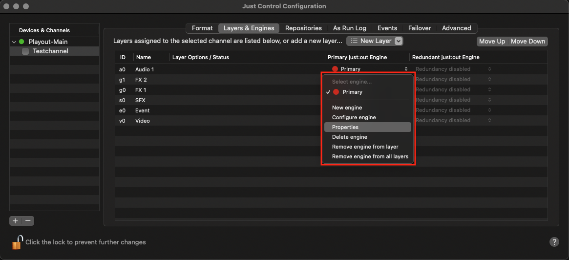 13.12 Checking the Properties of an Engine (v.4.x) screenshot 1