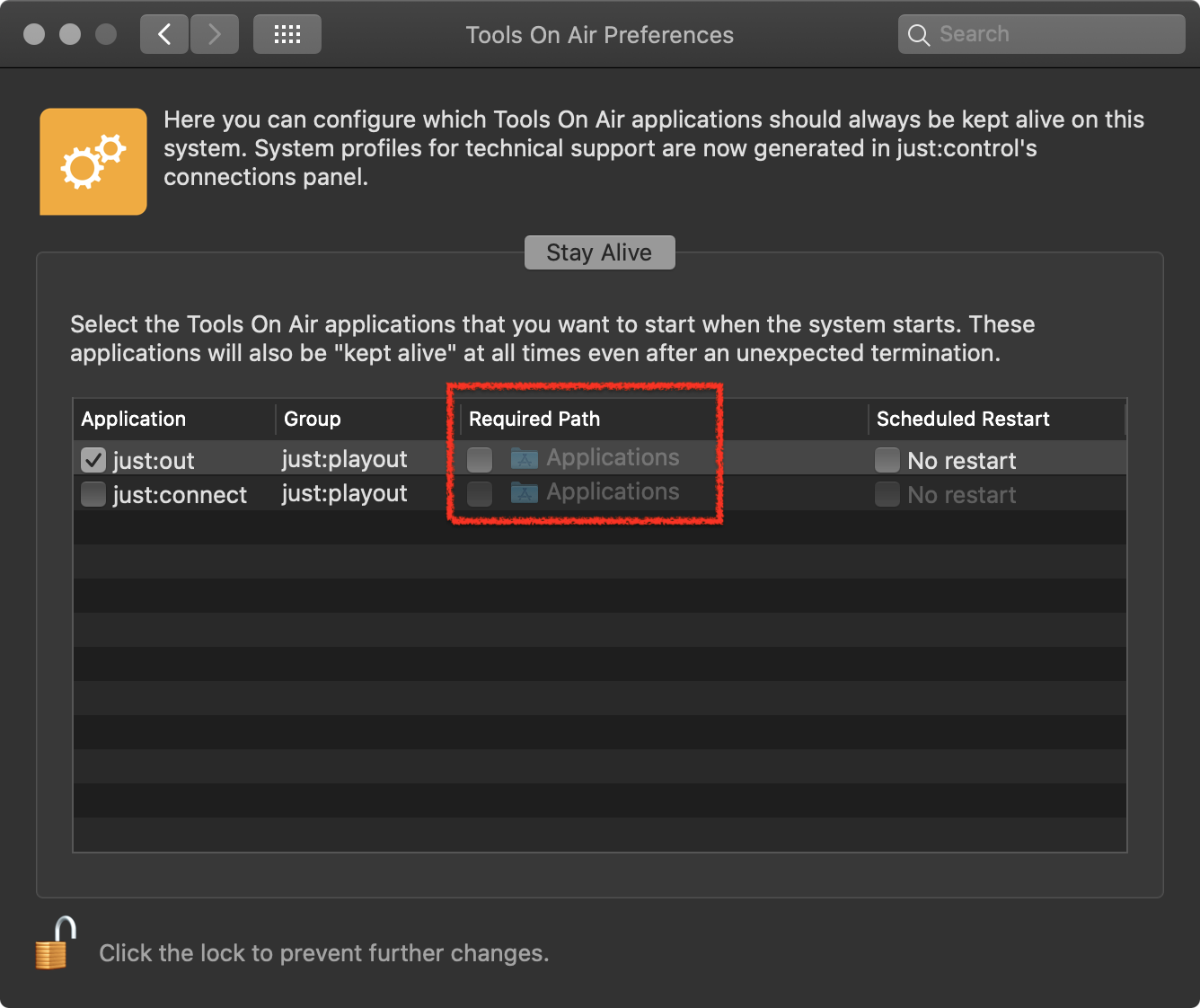 16. ToolsOnAir System Preference Pane (v.4.x) screenshot 4