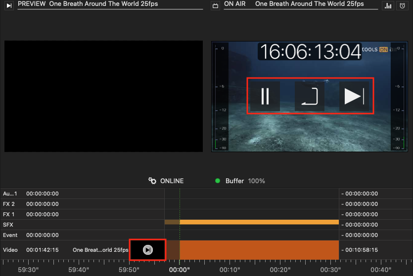 6.9 Pausing, ReCuing and Finishing the Playout of a Video (v.4.x) screenshot