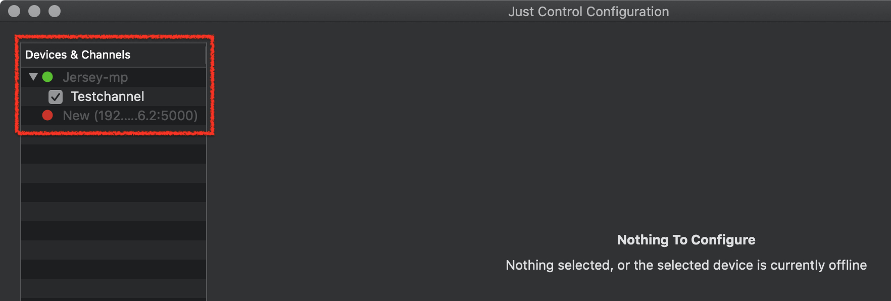 11. Just Control Configuration Window - UI & Settings (v.5.x) screenshot 3