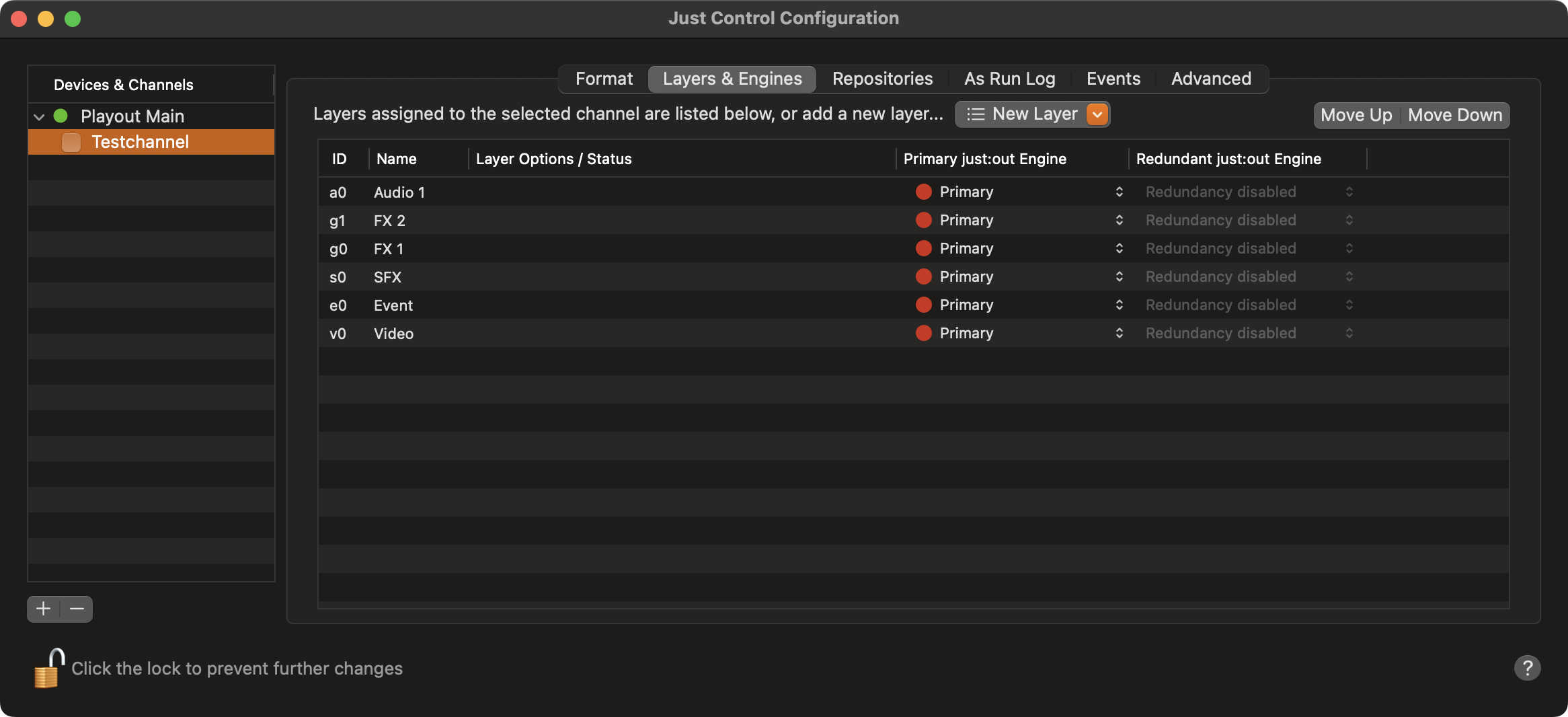 12.5 Channel - Layers & Engines Tab (v.5.x) screenshot