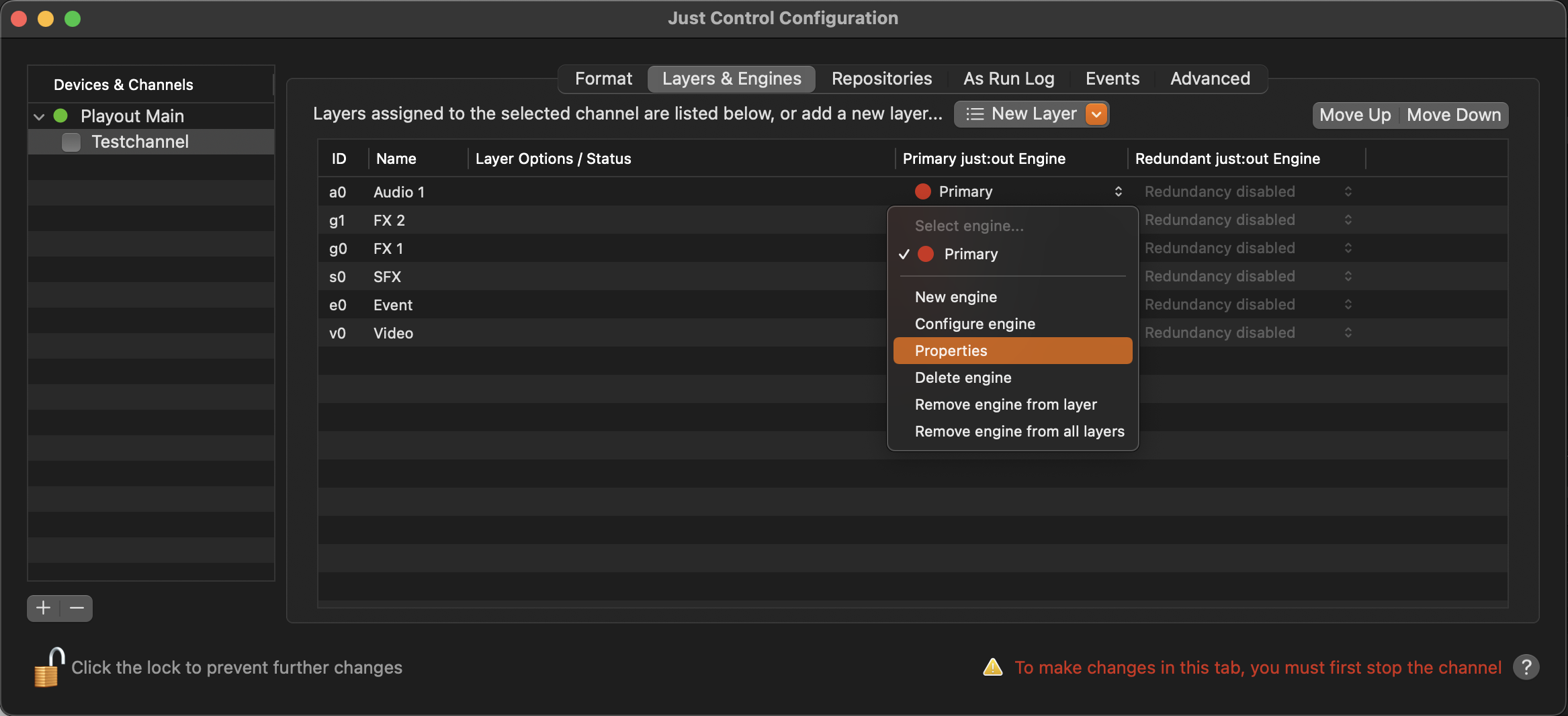 13.12 Checking the Properties of an Engine (v.5.x) screenshot 1