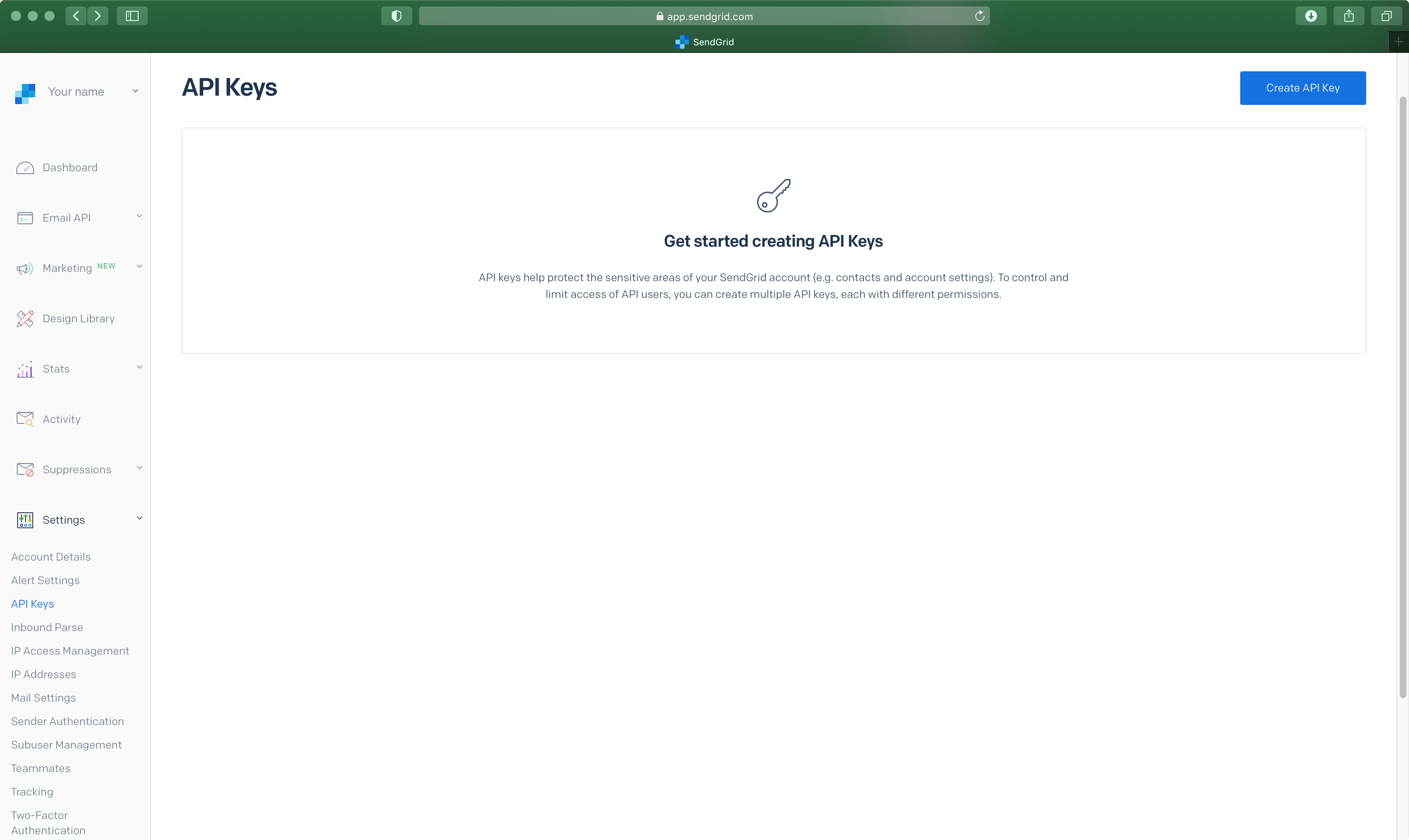 How to setup a mail notification event using SendGrid (v.5.x) screenshot 1