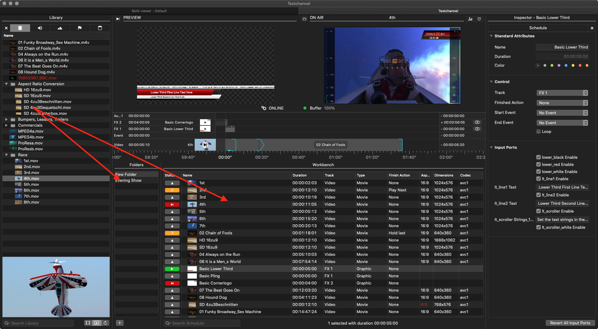 6.3 Working with the Workbench (v.5.x) screenshot