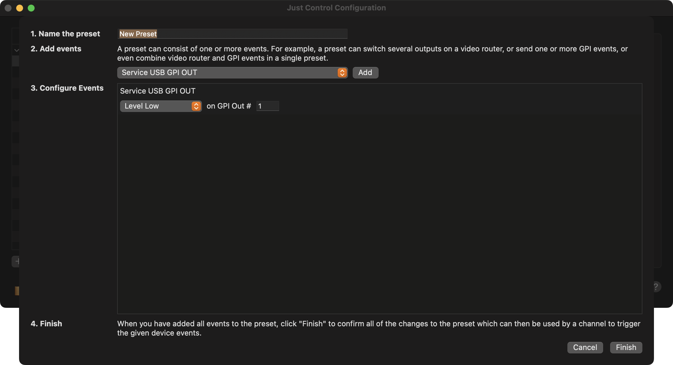13.19 Configuring Event Devices/Presets and Rules (v.2025.x) screenshot 3
