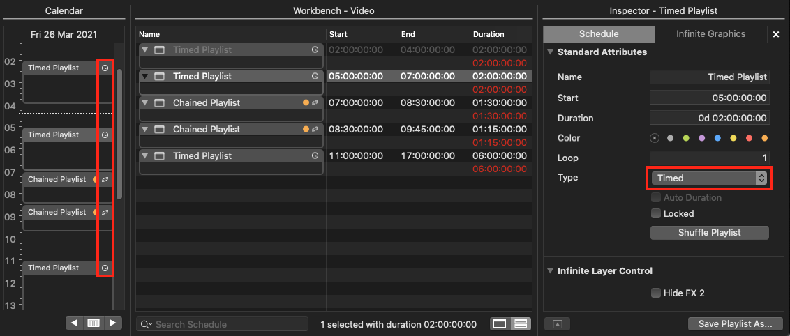 7.2 Playlists & Playlist Types (Timed, Chained) (2025.x) screenshot 2
