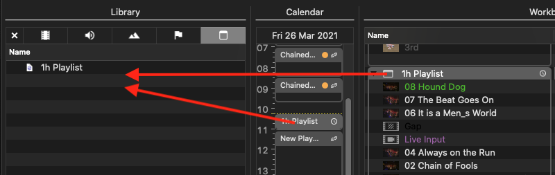 7.6 Saving and Reusing a Playlist (2025.x) screenshot 1