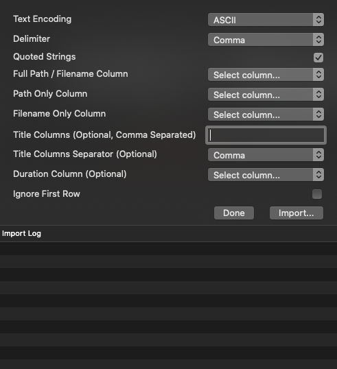 8.1 Importing a 3rd Party Playlist (2025.x) screenshot