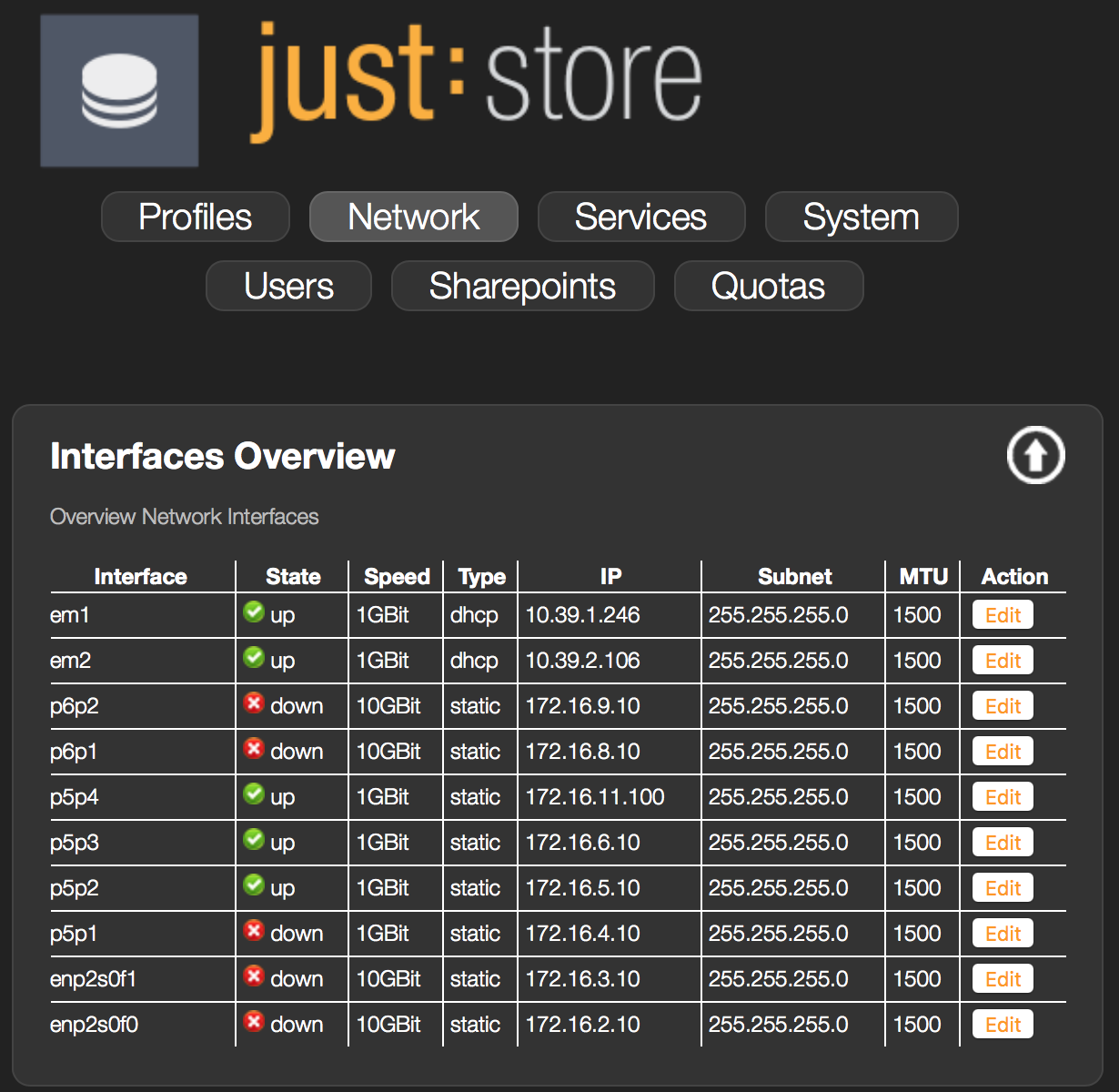 Web Administration (Just Store v2.0) screenshot 2