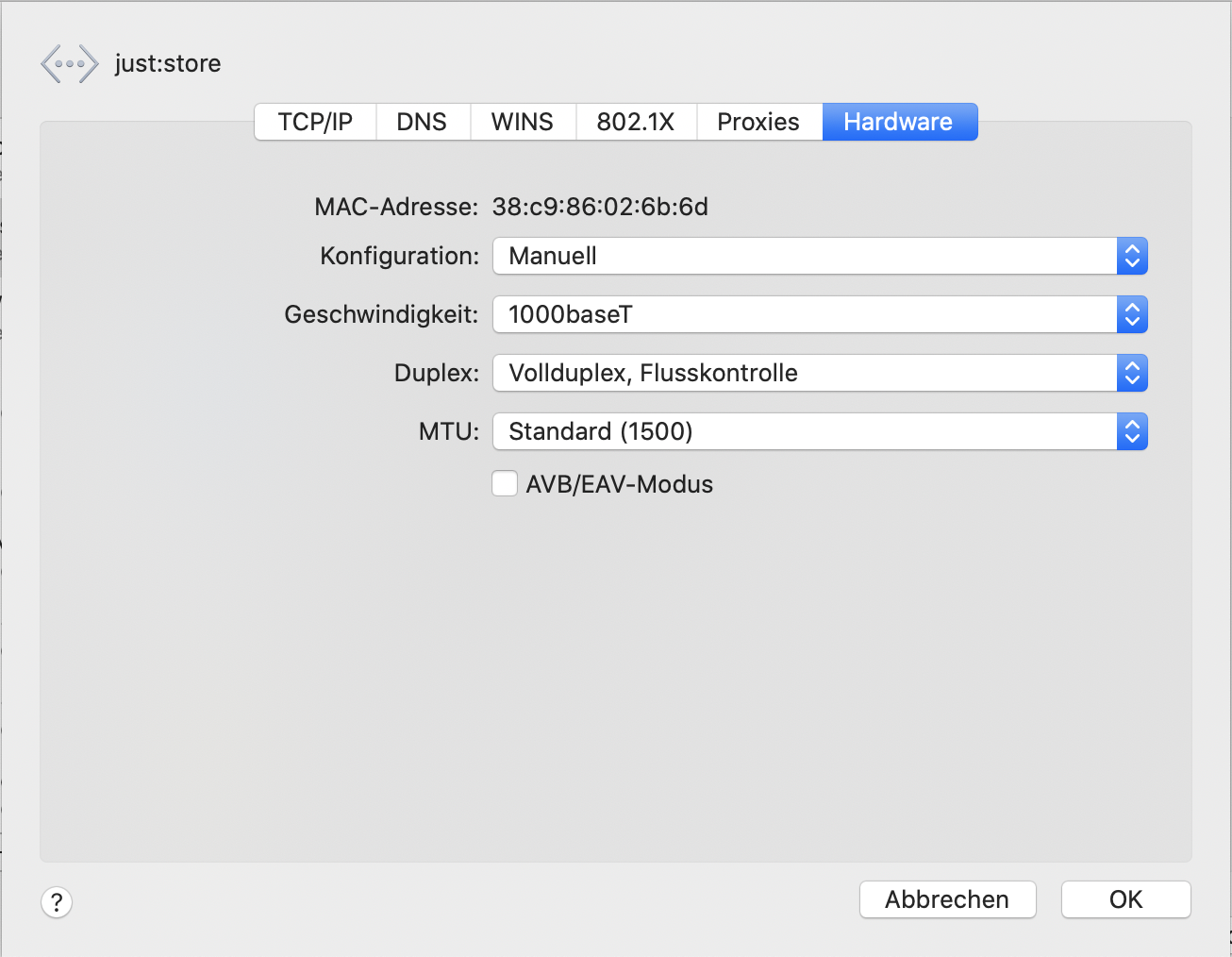 Connecting to Just Store with a Mac (Just Store v3.0) screenshot 10