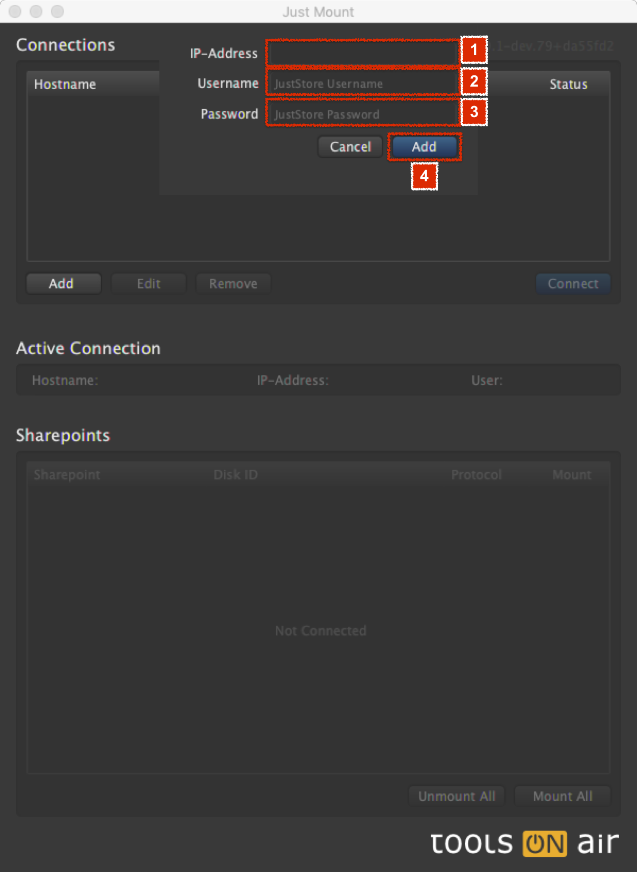 Connecting to Just Store with a Mac (Just Store v3.0) screenshot 7