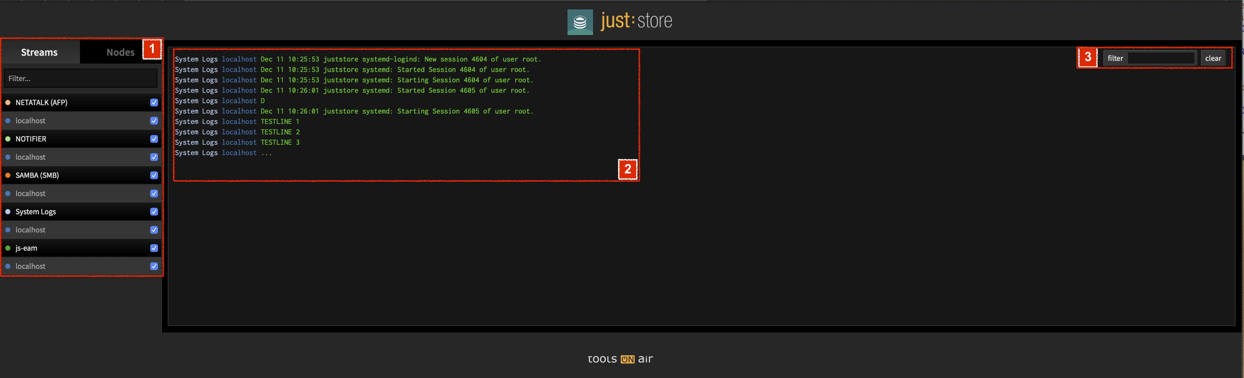 Log screenshot 4