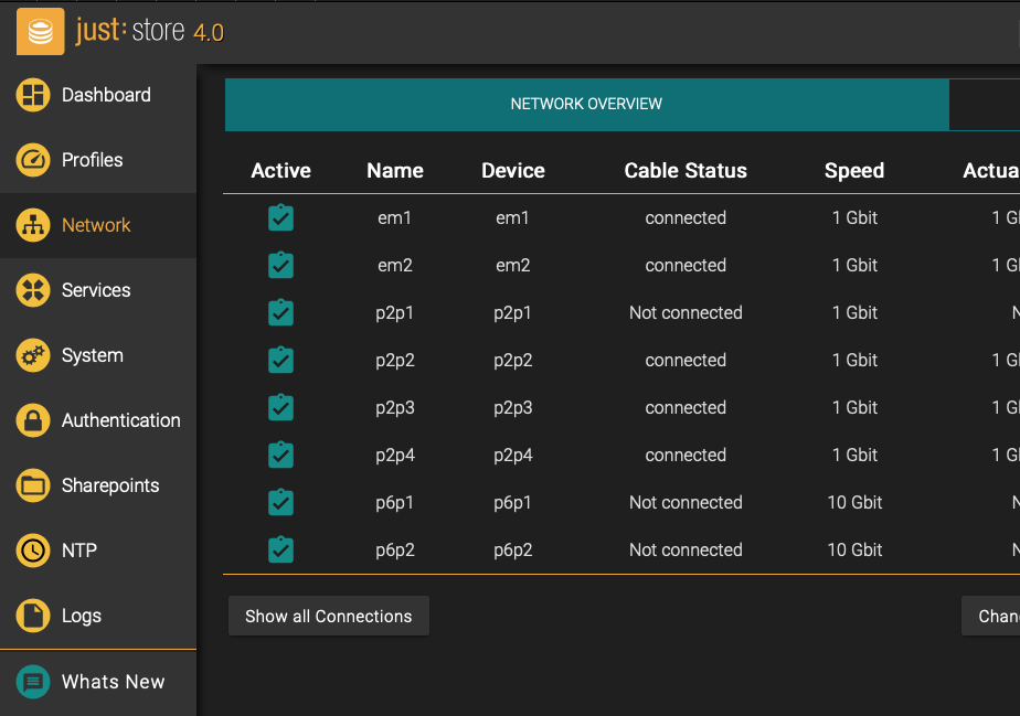 Network Settings (Just Store v4.0) screenshot 1