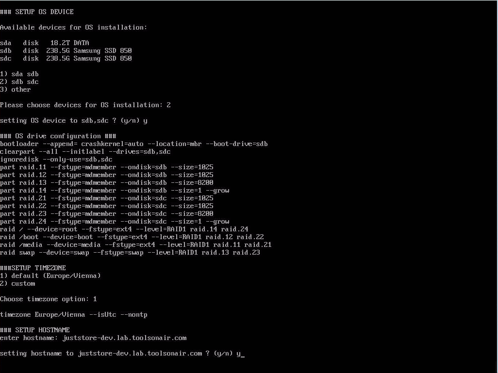 Just Store v4.0 Operating System Installation screenshot 14