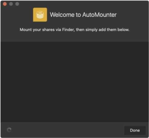 Using AutoMounter (AutoMounter v1.0) screenshot 2