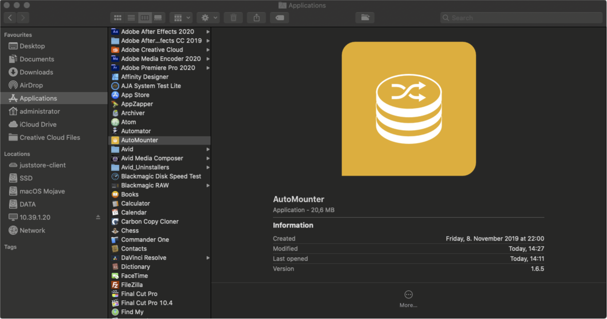 Using AutoMounter (AutoMounter v1.0) screenshot 1