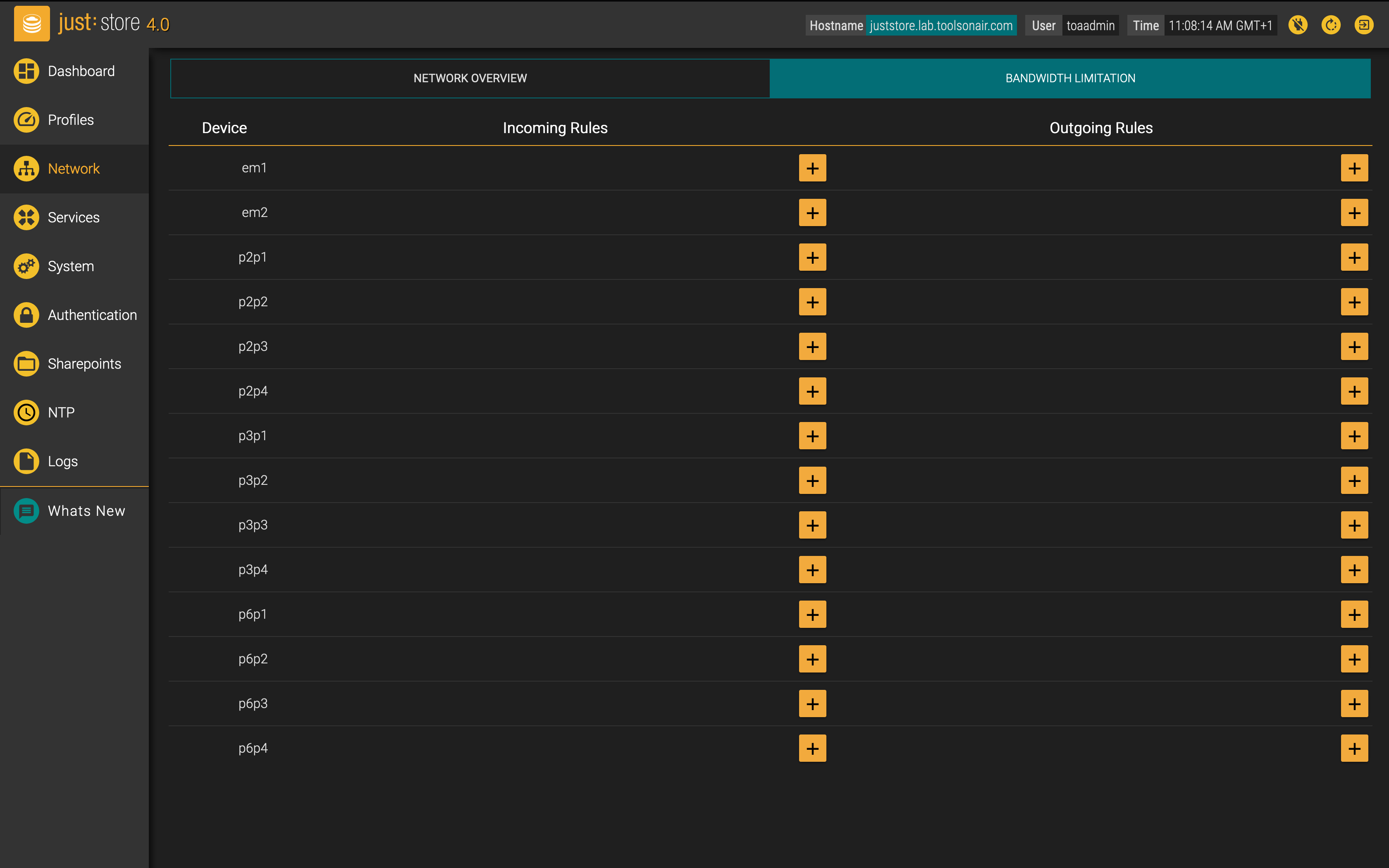 Bandwidth Limitation (Just Store v4.0) screenshot 4