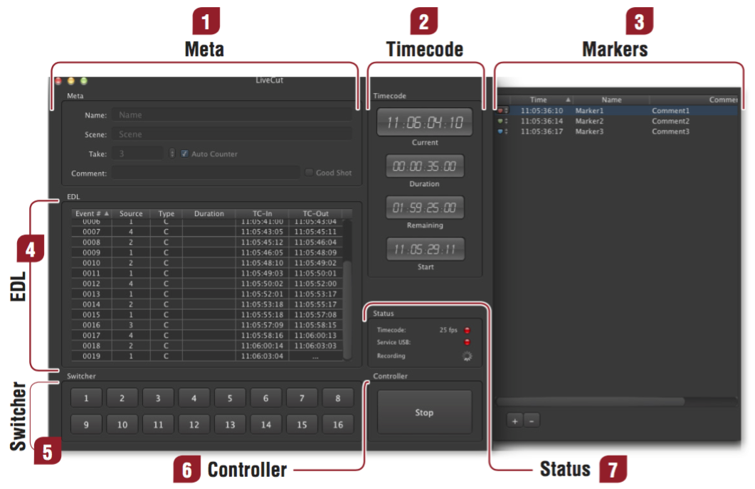 8. Live Cut Main Window screenshot