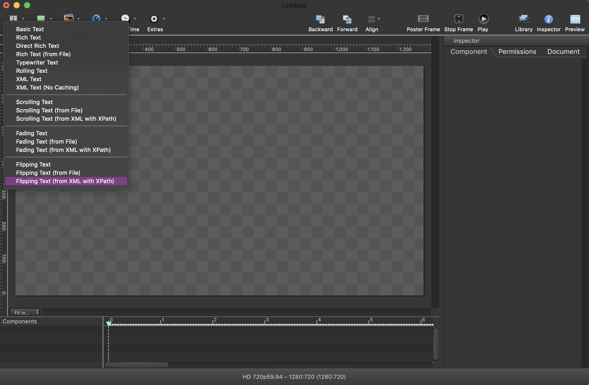 Using http-based XML and RSS Sources in Composition Builder with macOS 10.13 or later screenshot 5