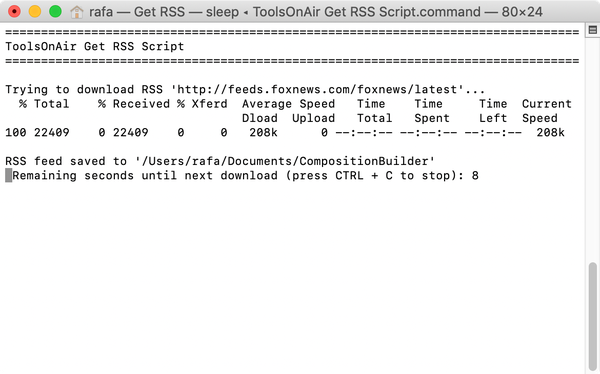 Using http-based XML and RSS Sources in Composition Builder with macOS 10.13 or later screenshot 3